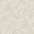 Tuva Beige and Brown Nordic Folk Wallpaper by Boråstapeter