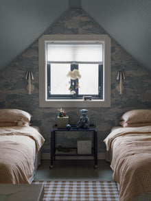5828 Solängen Blue and Beige Wallpaper by Boråstapeter