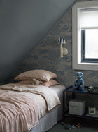 5828 Solängen Blue and Beige Wallpaper by Boråstapeter
