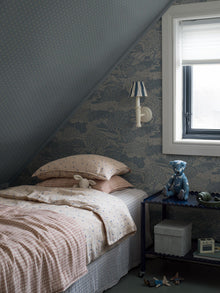 5828 Solängen Blue and Beige Wallpaper by Boråstapeter
