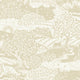 Solängen Yellow and White Nordic Folk Wallpaper by Boråstapeter