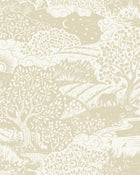 5829 Solängen Yellow and White Wallpaper by Boråstapeter
