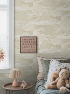 5829 Solängen Yellow and White Wallpaper by Boråstapeter