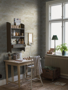5829 Solängen Yellow and White Wallpaper by Boråstapeter