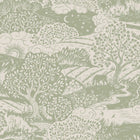 5830 Solängen Green and Beige Wallpaper by Boråstapeter