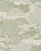 5830 Solängen Green and Beige Wallpaper by Boråstapeter