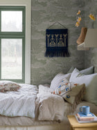 5830 Solängen Green and Beige Wallpaper by Boråstapeter