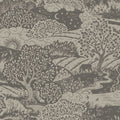 Solängen Grey and Beige Nordic Folk Wallpaper by Boråstapeter