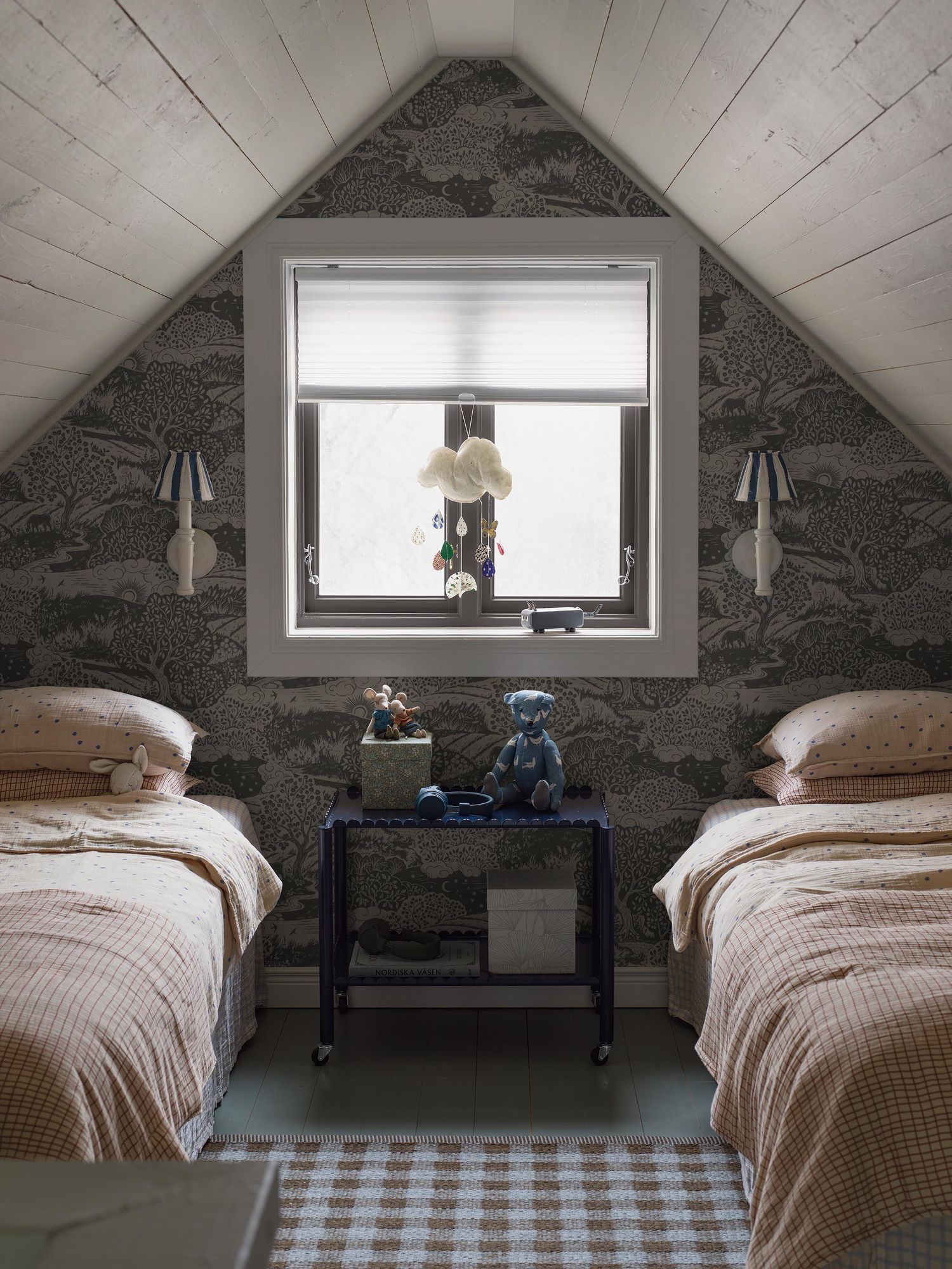 5831 Solängen Grey and Beige Wallpaper by Boråstapeter