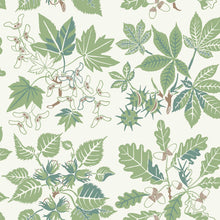 5832 Arboretum Green and White Wallpaper by Boråstapeter