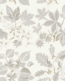5833 Arboretum Grey and Beige Wallpaper by Boråstapeter