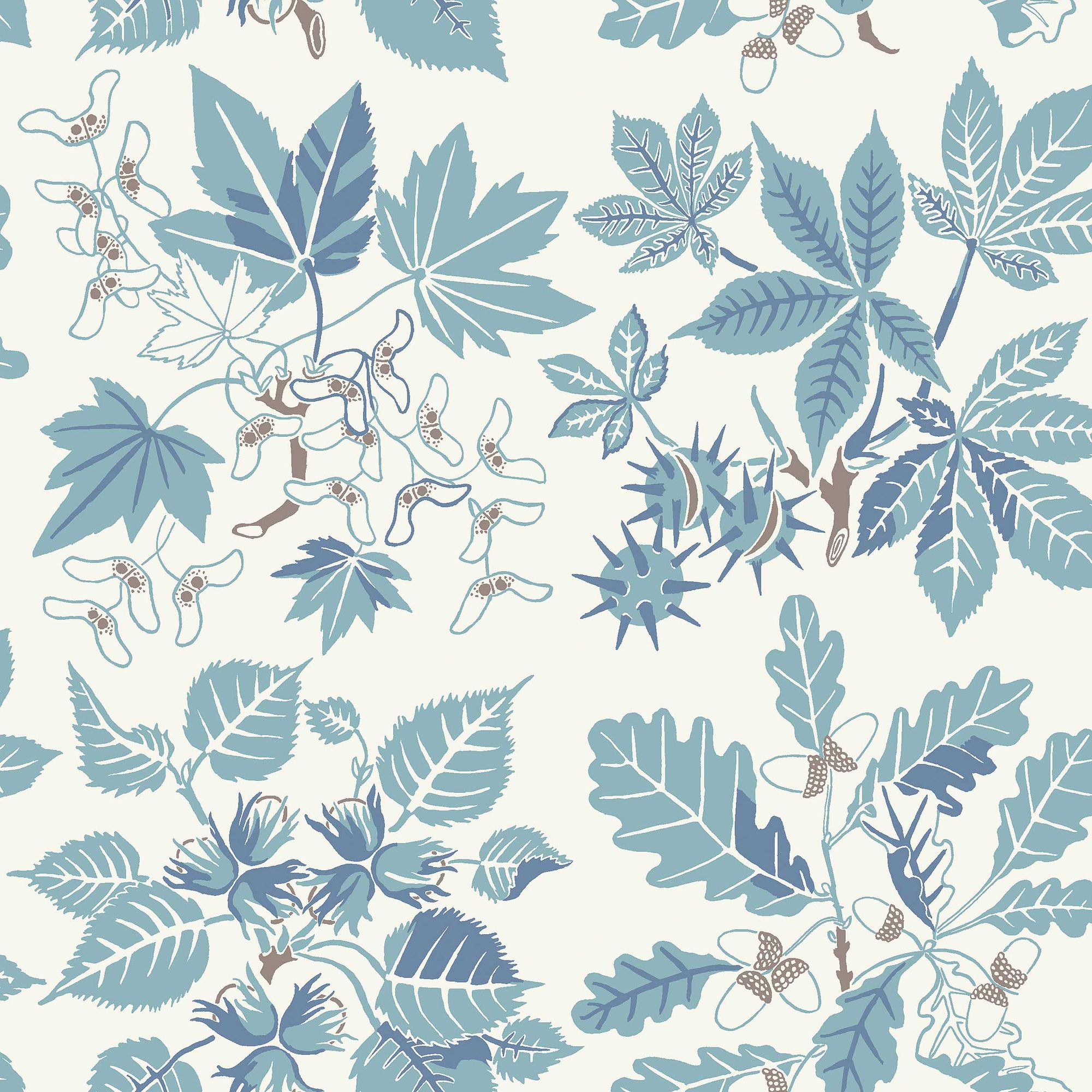 5834 Arboretum Blue and White Wallpaper by Boråstapeter