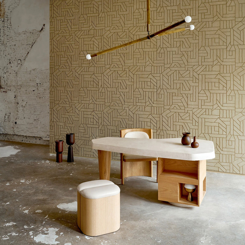 58501 La Derive Le Couturier Bronze Wallpaper By Arte