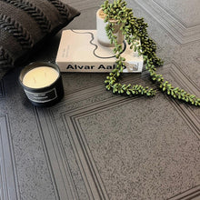 5850 Textured Wood Panel Black wallpaper by Belgravia