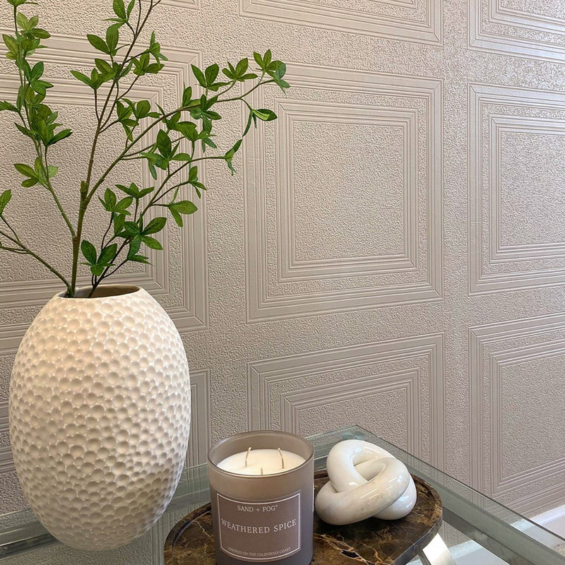 5851 Textured Wood Panel Beige wallpaper by Belgravia