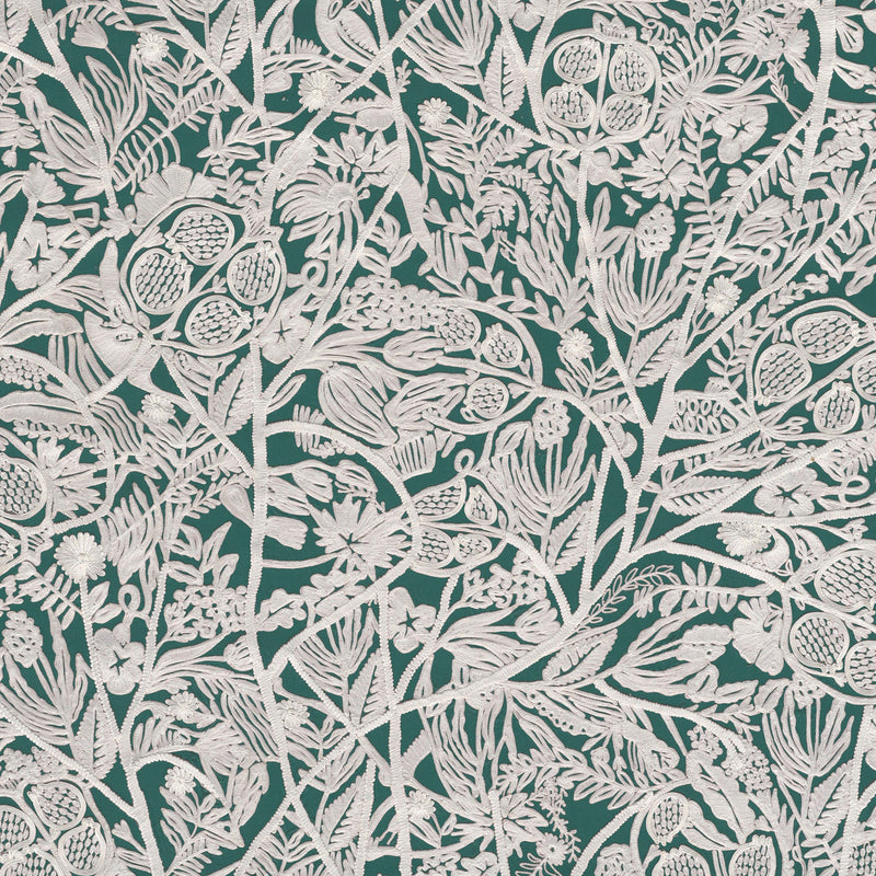 58537 La Perle Le Couturier Petrol Wallpaper By Arte