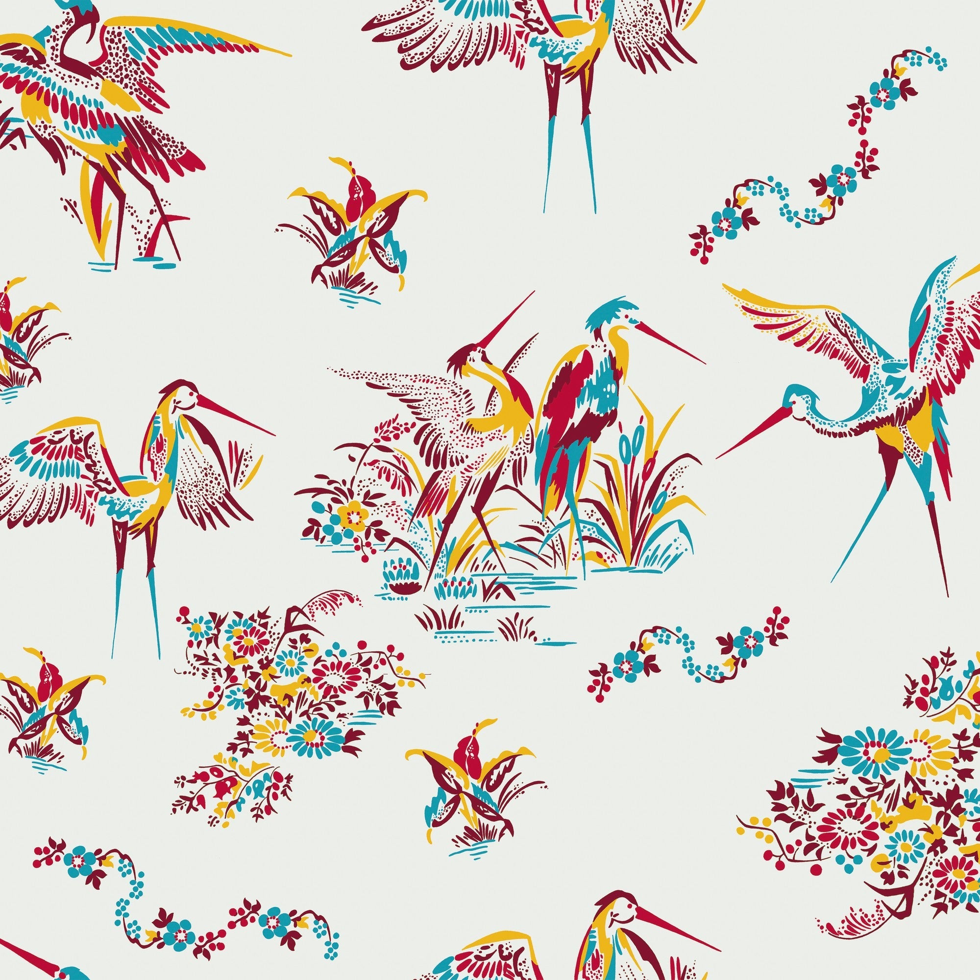 5900000 Grullas de Papel Granate Anima Wallpaper by Coordonné