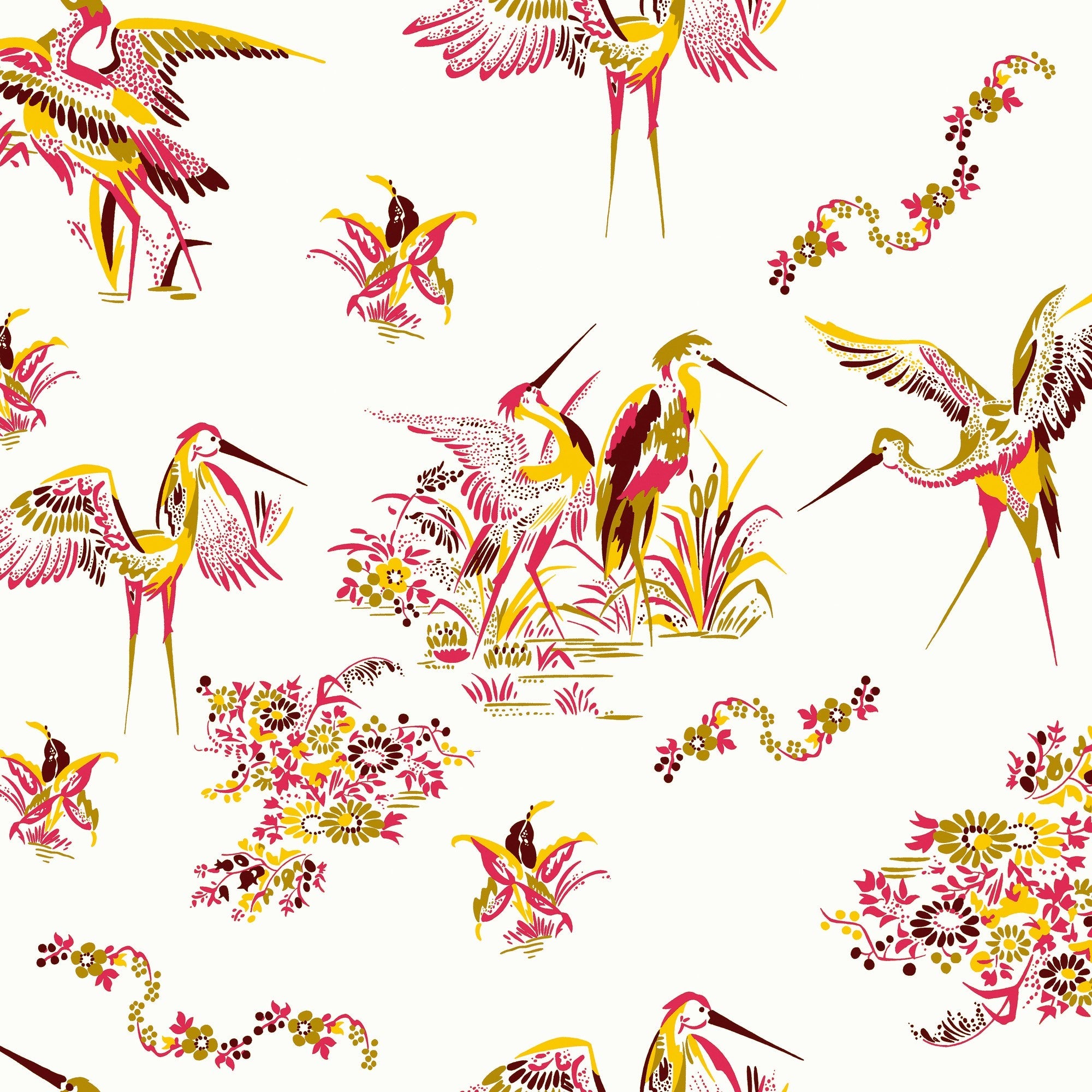 5900001 Grullas de Papel Rojo Anima Wallpaper by Coordonné