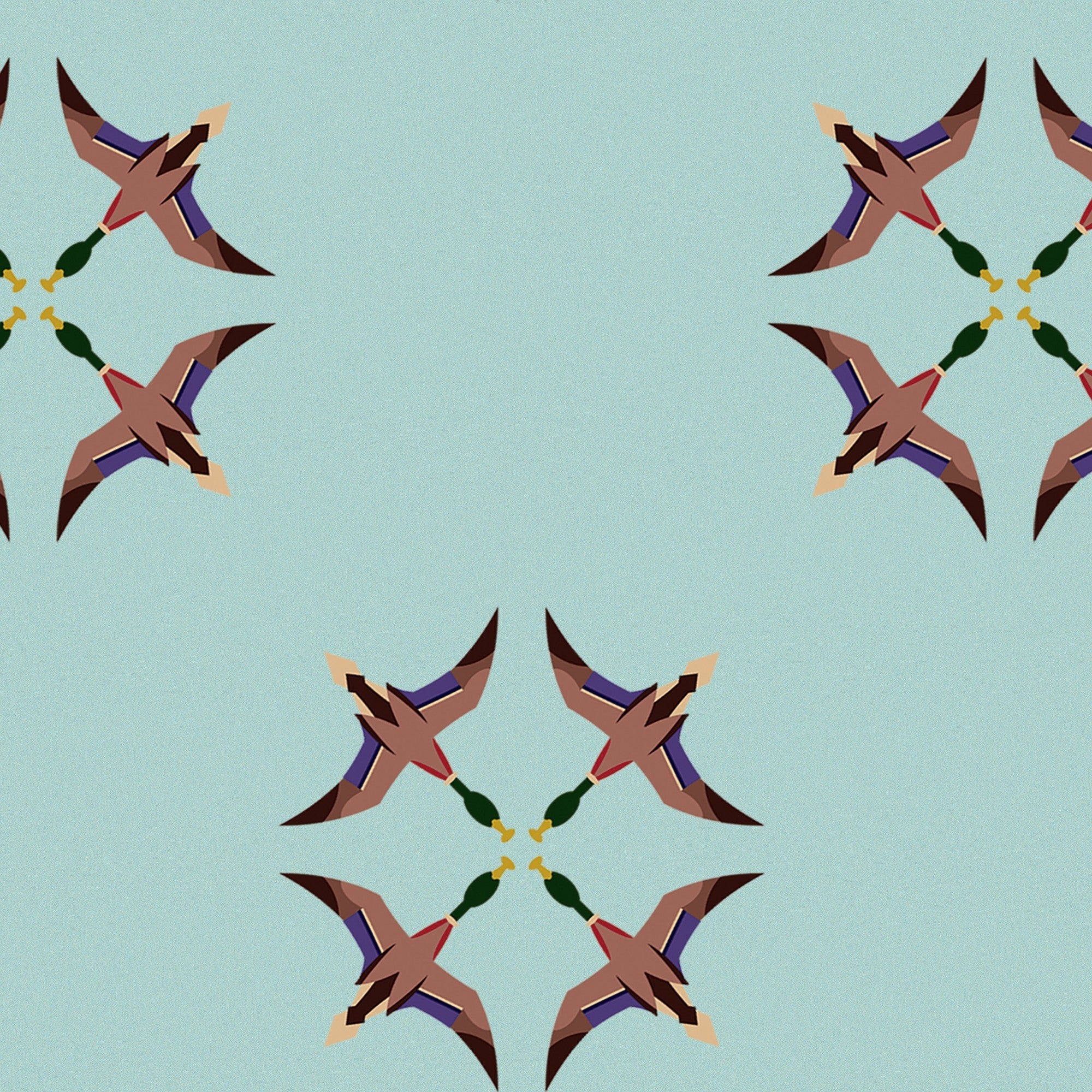 5900004 El Baile del Pato Azul Anima Wallpaper by Coordonné