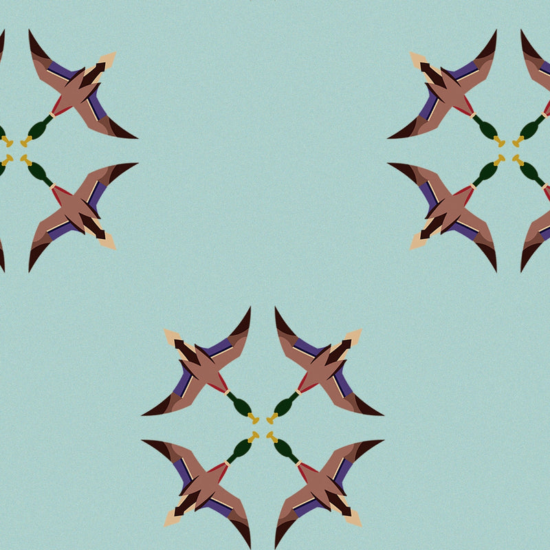 5900004 El Baile del Pato Azul Anima Wallpaper by Coordonné