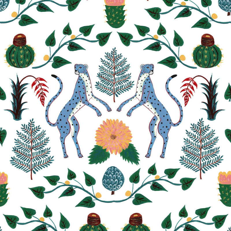 5900043 Cheetahs Azul Anima Wallpaper by Coordonné