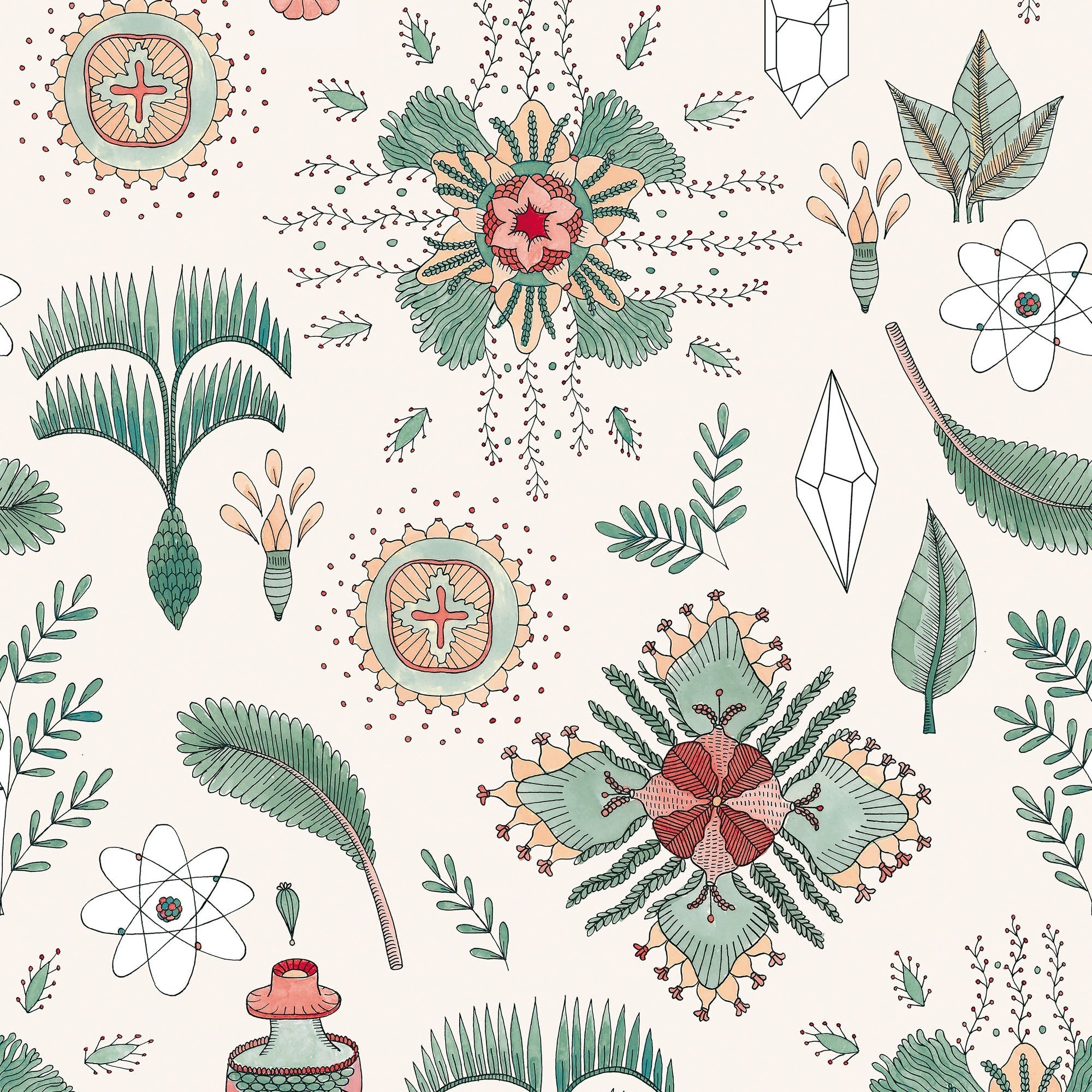 5900050 Micro Cosmos Verde Anima Wallpaper by Coordonné