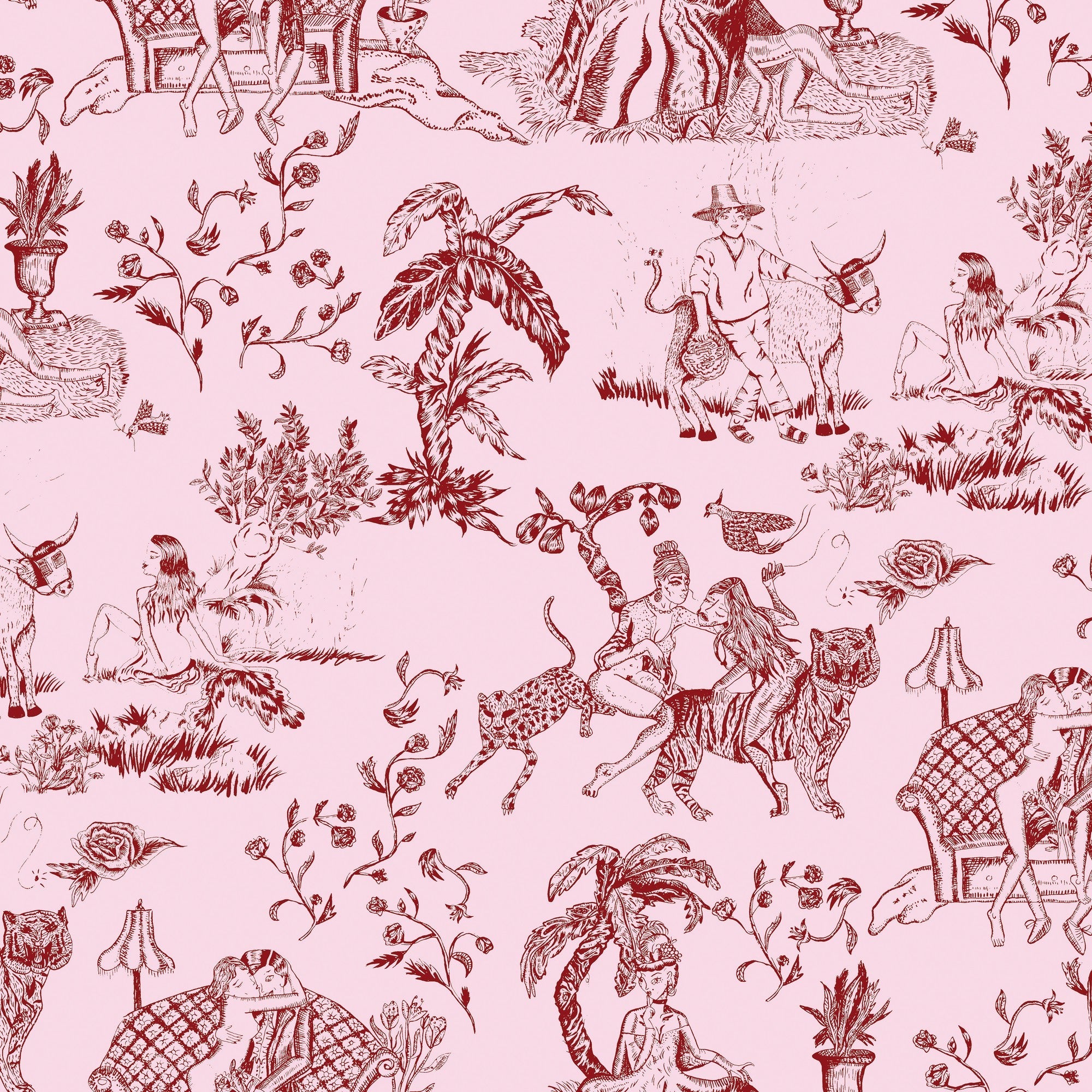 5900077 Tipsy Love Rosa Anima Wallpaper by Coordonné