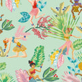 Calypso Dancers Verde Anima Wallpaper by Coordonné