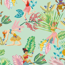 5900078 Calypso Dancers Verde Anima Wallpaper by Coordonné