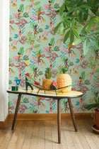 5900078 Calypso Dancers Verde Anima Wallpaper by Coordonné