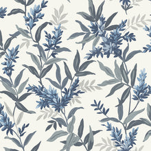 5905 Olivia Blue Floral Wallpaper by Belgravia