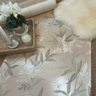 5908 Olivia Beige Floral Wallpaper by Belgravia