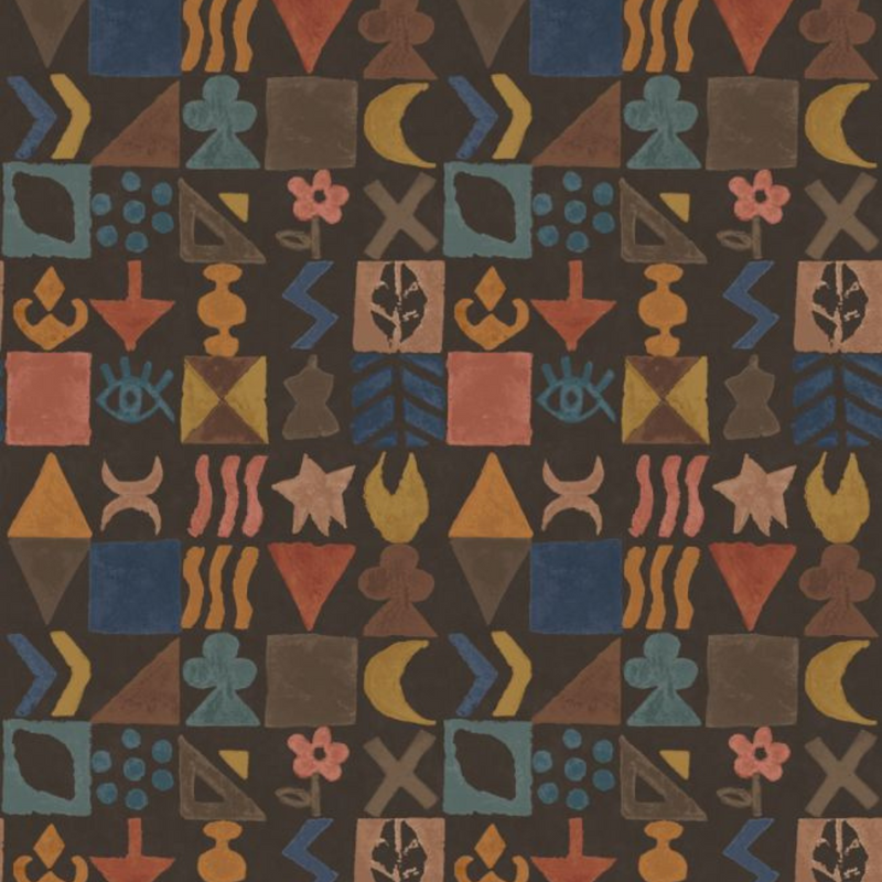 BW45139/2 Potato Print Kit Kemp Wallpaper By GP & J Baker