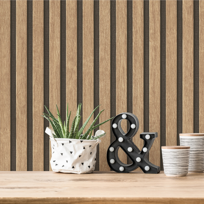 39109-1 Wood Slats Natural Wallpaper by AS Creation