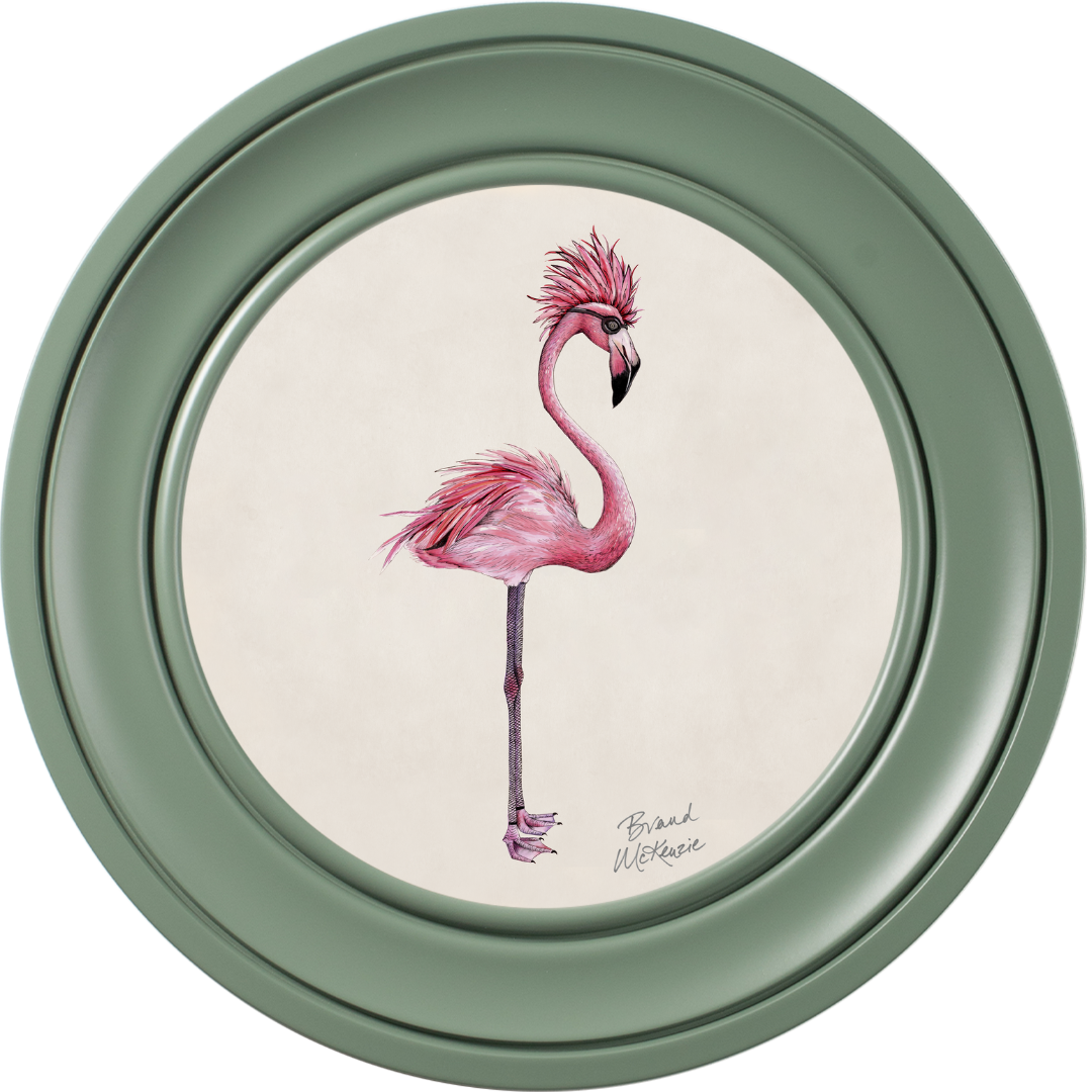 Punk Rocks Fiona on Chalk White Framed Art Prints by Brand McKenzie