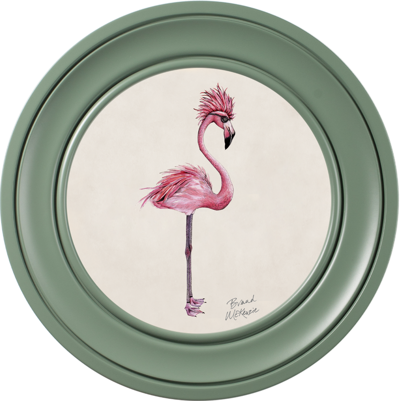 Punk Rocks Fiona on Chalk White Framed Art Prints by Brand McKenzie