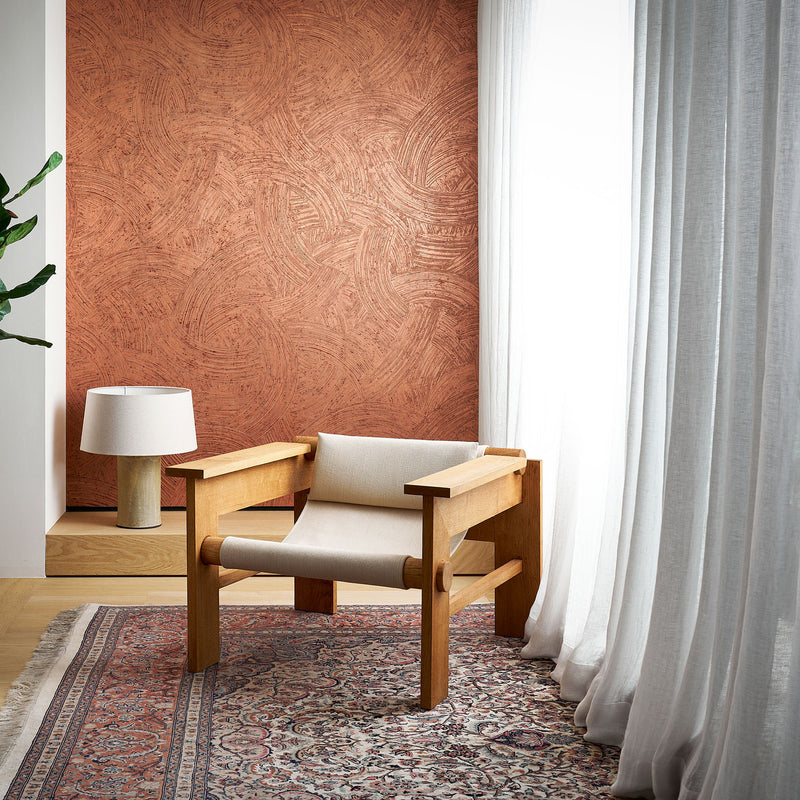 60100 Impasto Metal X Patina Copper Wallpaper By Arte
