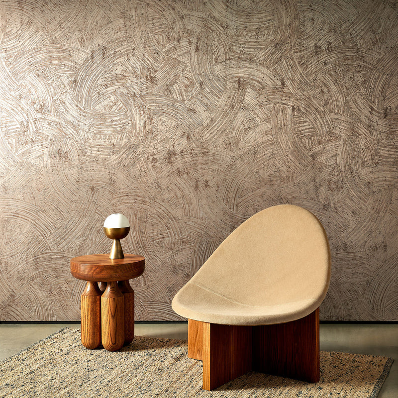 60102 Impasto Metal X Patina Shiny Taupe Wallpaper By Arte