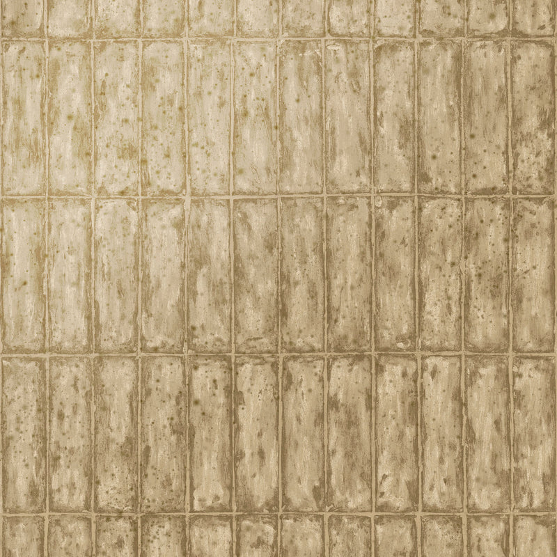 60121 Chalk Stone Metal X Patina Inca Gold Wallpaper By Arte