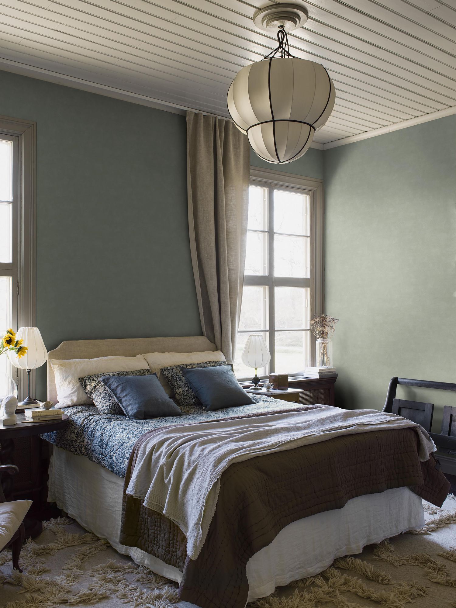 6106 Shades Larimar Green Wallpaper by Boråstapeter