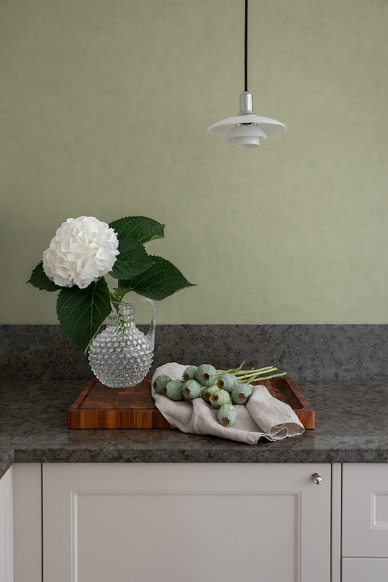 61077 Light Green Kalk II Wallpaper by Tres Tintas