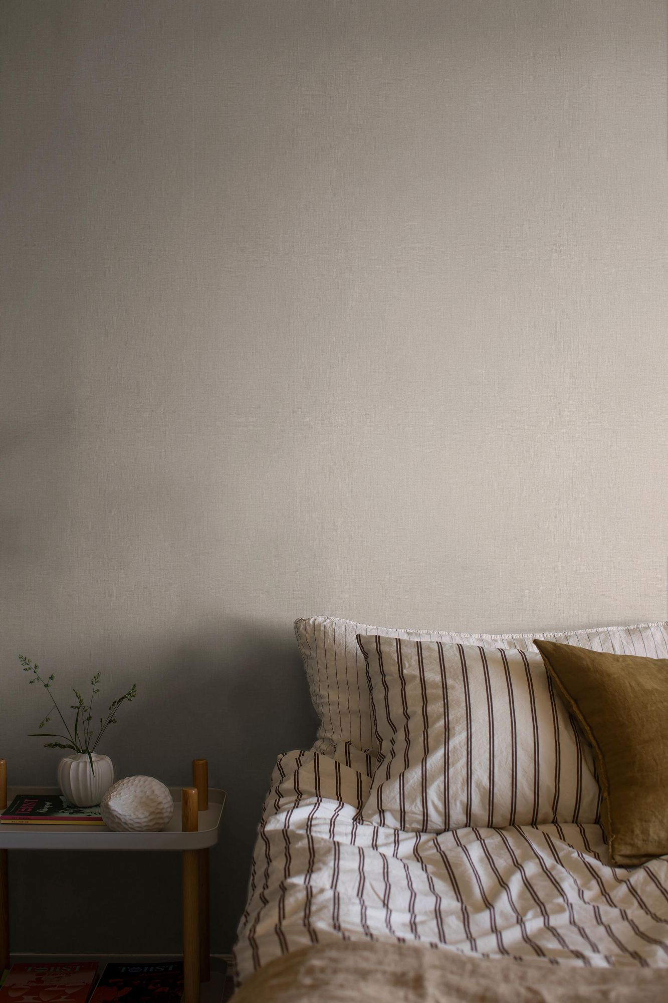 6122 Canvas Sepia Beige Wallpaper by Boråstapeter
