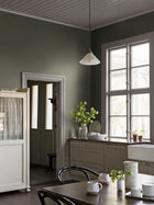 6130 Canvas Olive Green Wallpaper by Boråstapeter
