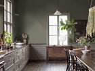 6130 Canvas Olive Green Wallpaper by Boråstapeter