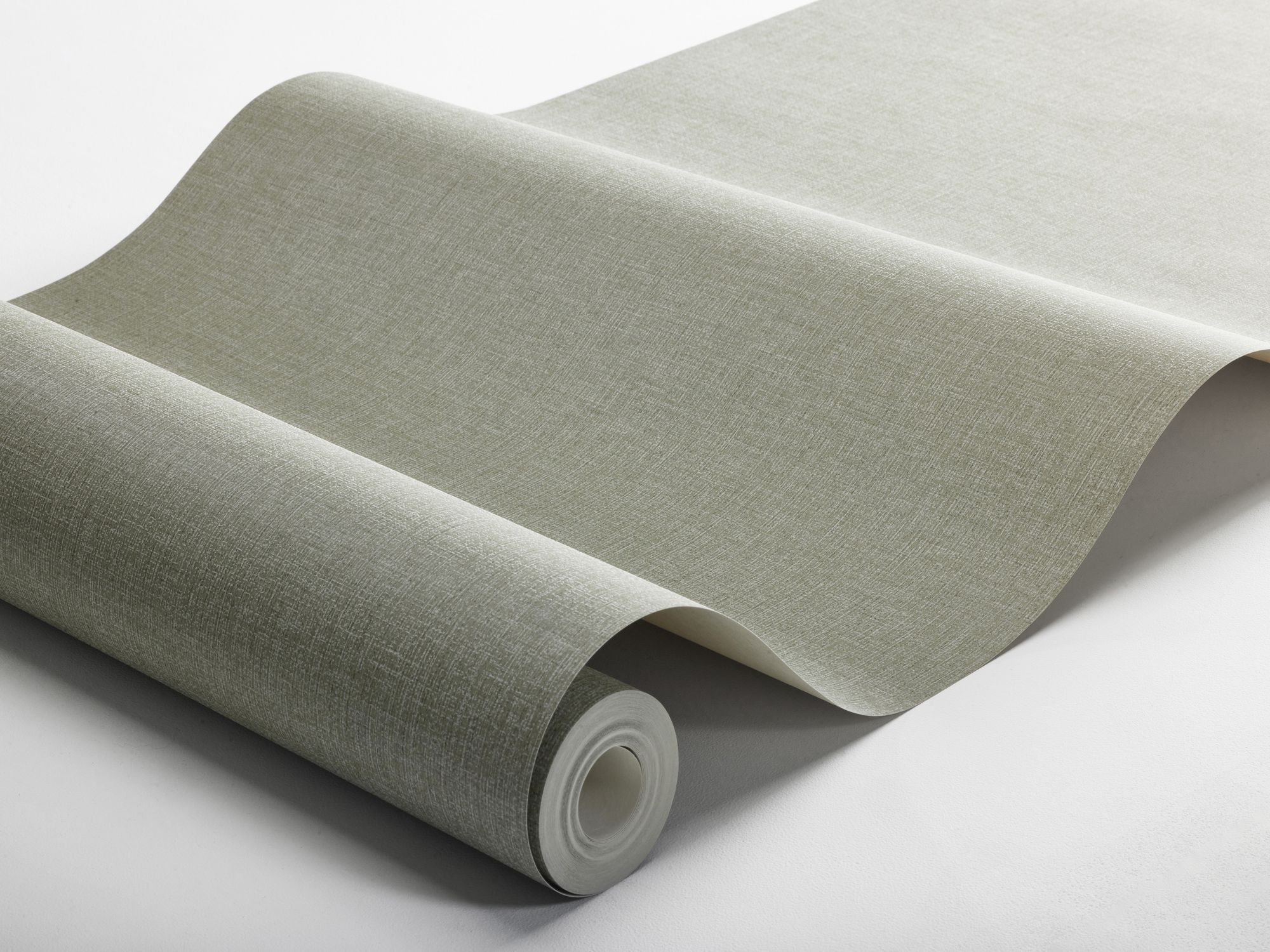 6130 Canvas Olive Green Wallpaper by Boråstapeter