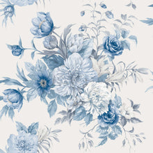 6140 Floral Charm Light Blue and White Blue & White Wallpaper by Boråstapeter