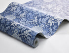 6141 Dahlia Garden Dark Blue and White Blue & White Wallpaper by Boråstapeter
