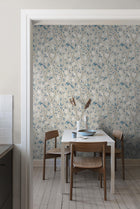 6143 Paradise Birds Light Blue and White Blue & White Wallpaper by Boråstapeter