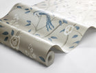 6143 Paradise Birds Light Blue and White Blue & White Wallpaper by Boråstapeter