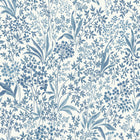6145 Nocturne Light Blue and White Blue & White Wallpaper by Boråstapeter